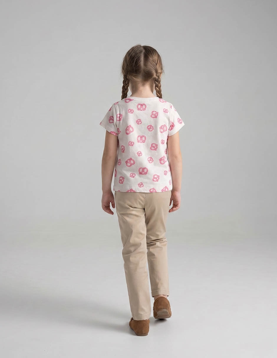 Playera Weekend manga corta para niña