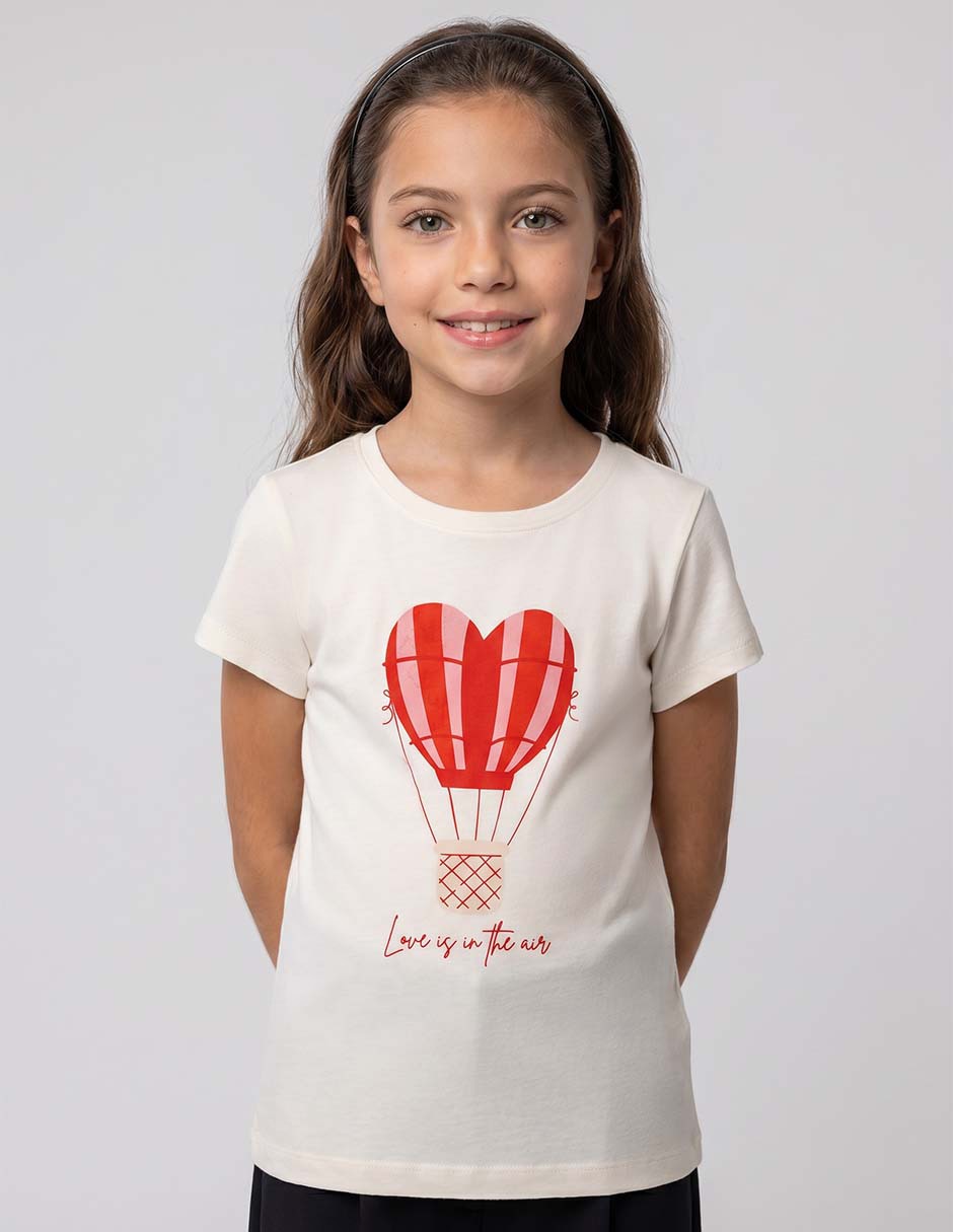 Playera manga corta para niña Playera manga corta para niña