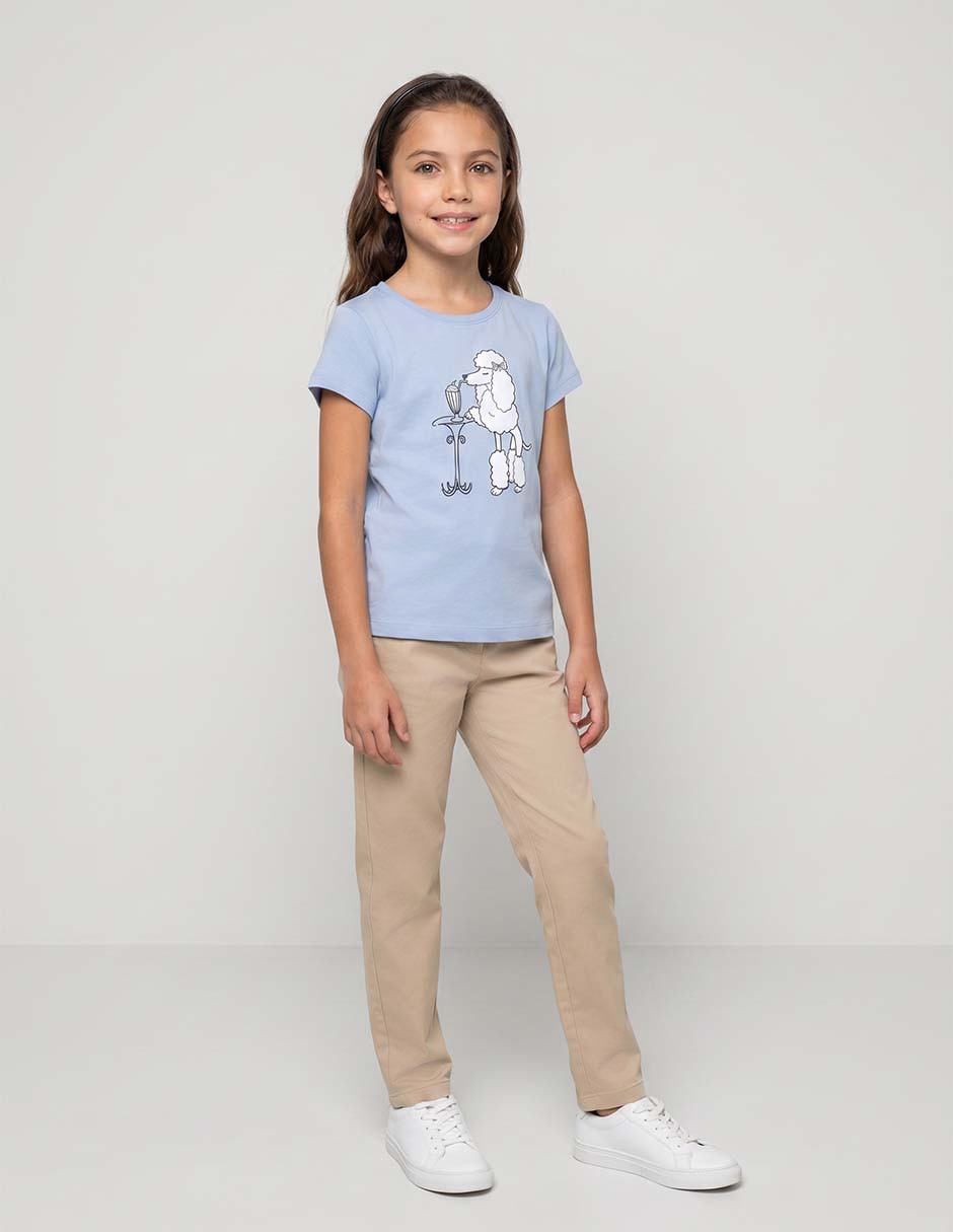 Playera manga corta para niña Playera manga corta para niña