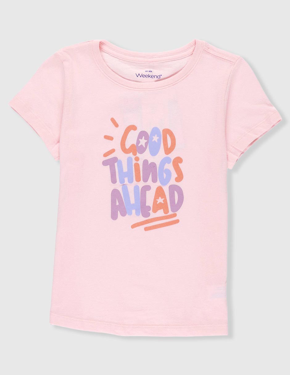 Playera manga corta para niña
