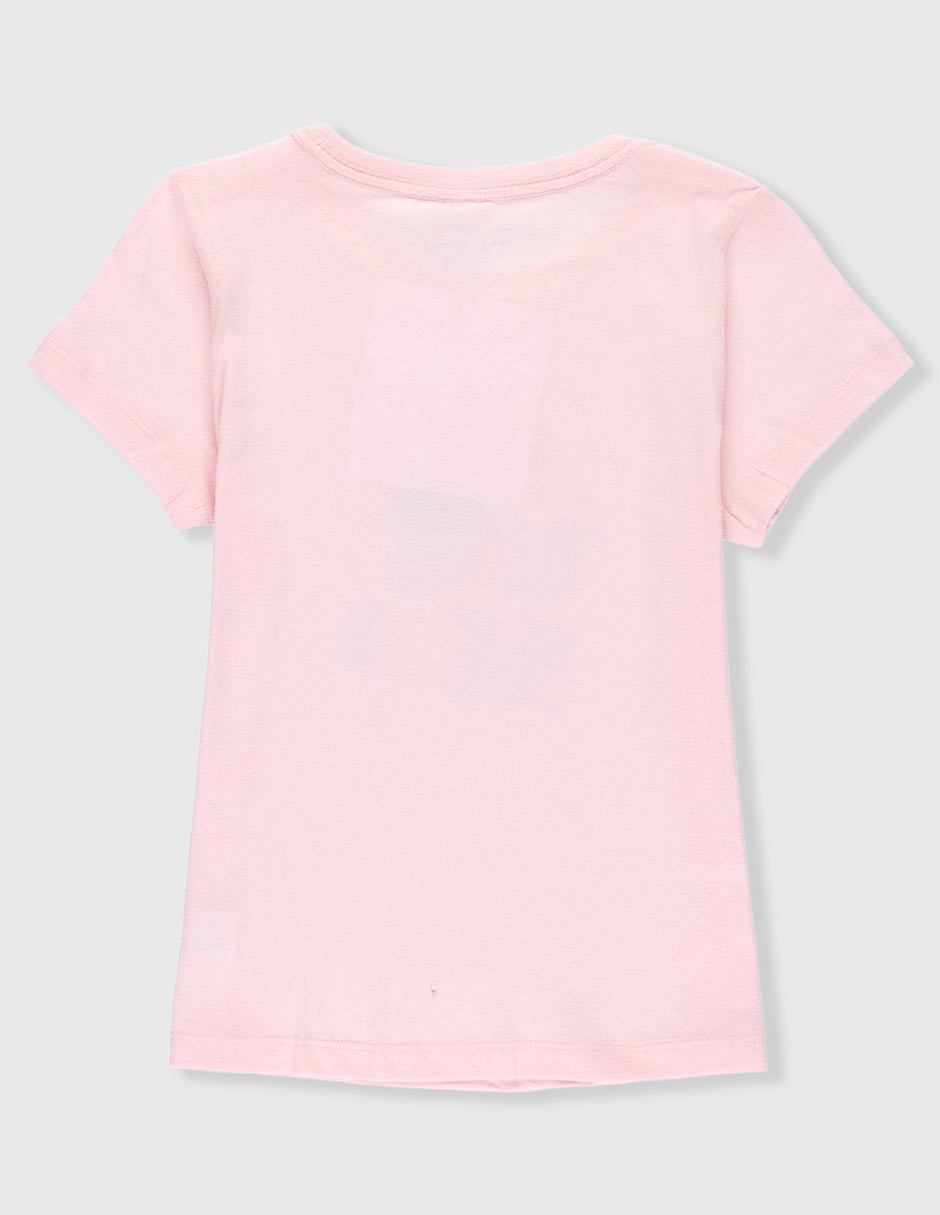 Playera manga corta para niña
