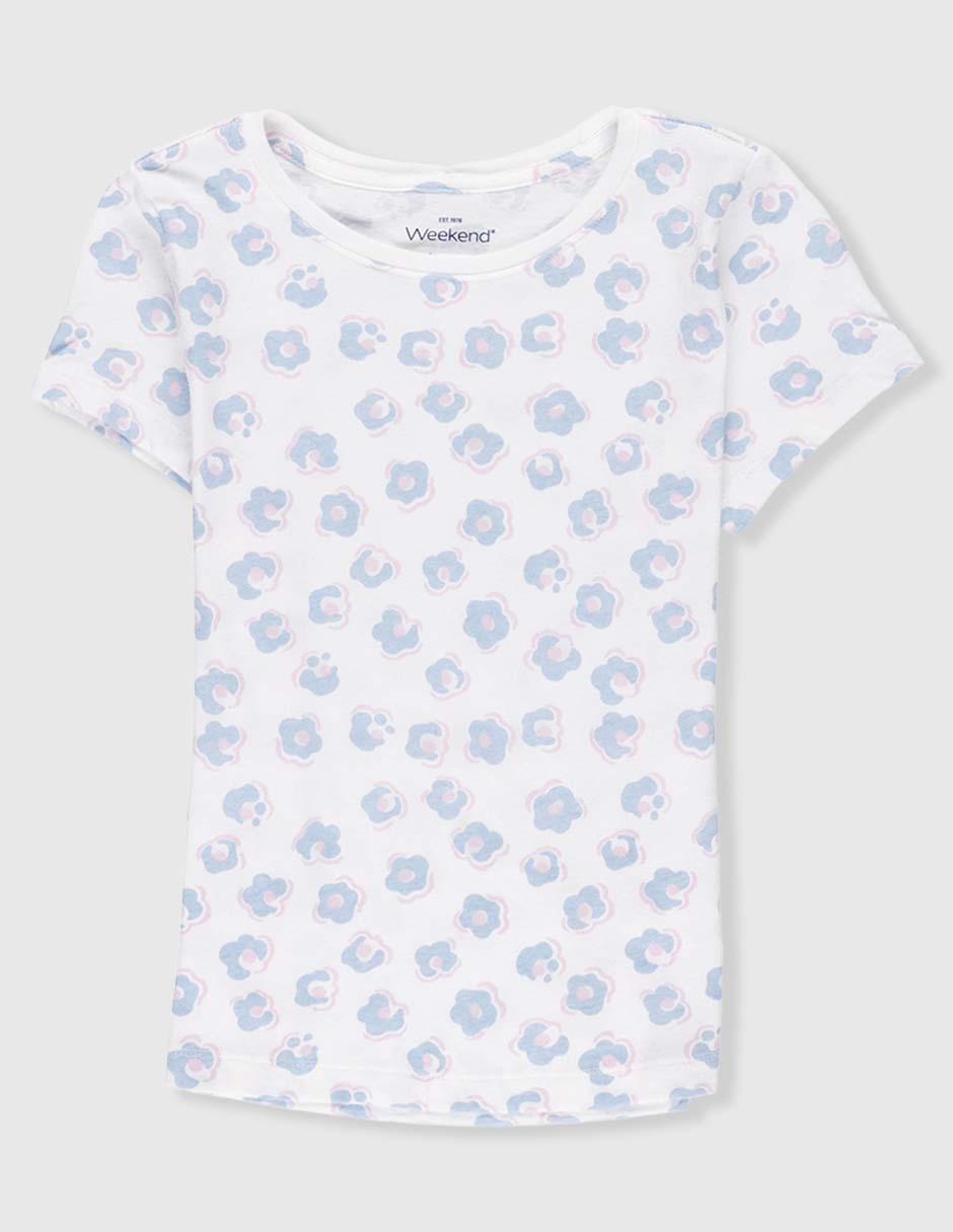 Playera manga corta para niña