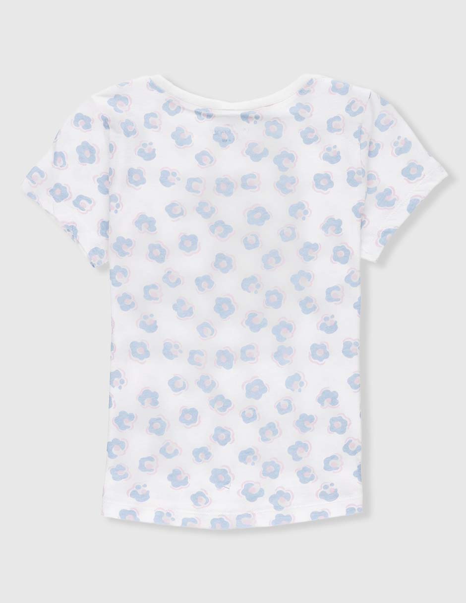 Playera manga corta para niña