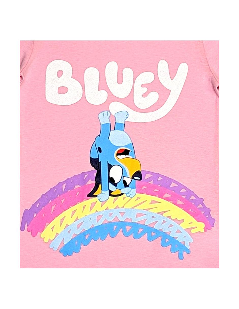 Playera Bluey y Bingo manga corta para niña 3
