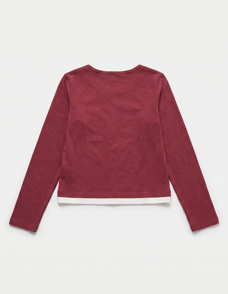 Playera manga larga para niña 2