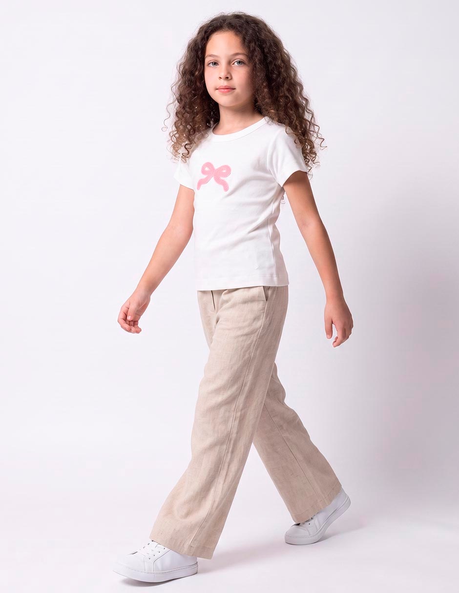 Playera manga corta para niña Playera manga corta para niña