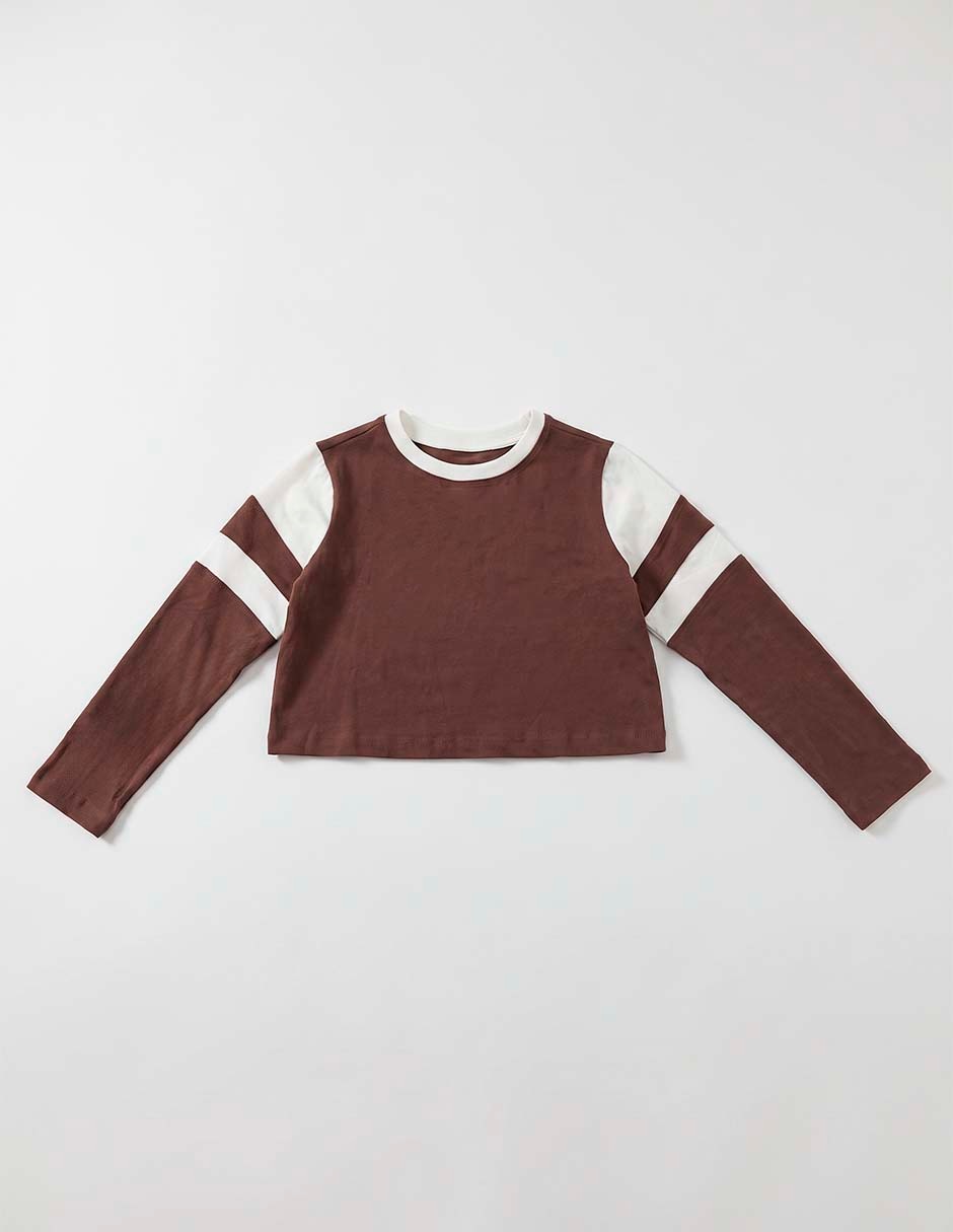Playera manga larga para niña Playera manga larga para niña