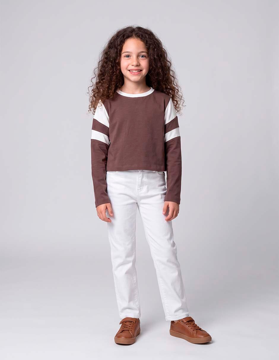 Playera manga larga para niña 5