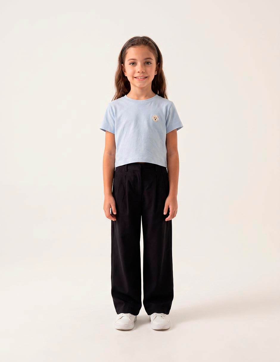 Playera manga corta para niña Playera manga corta para niña