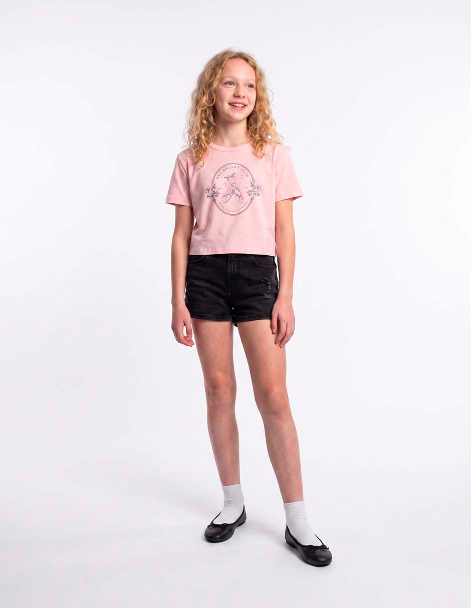 Playera manga corta para niña 5