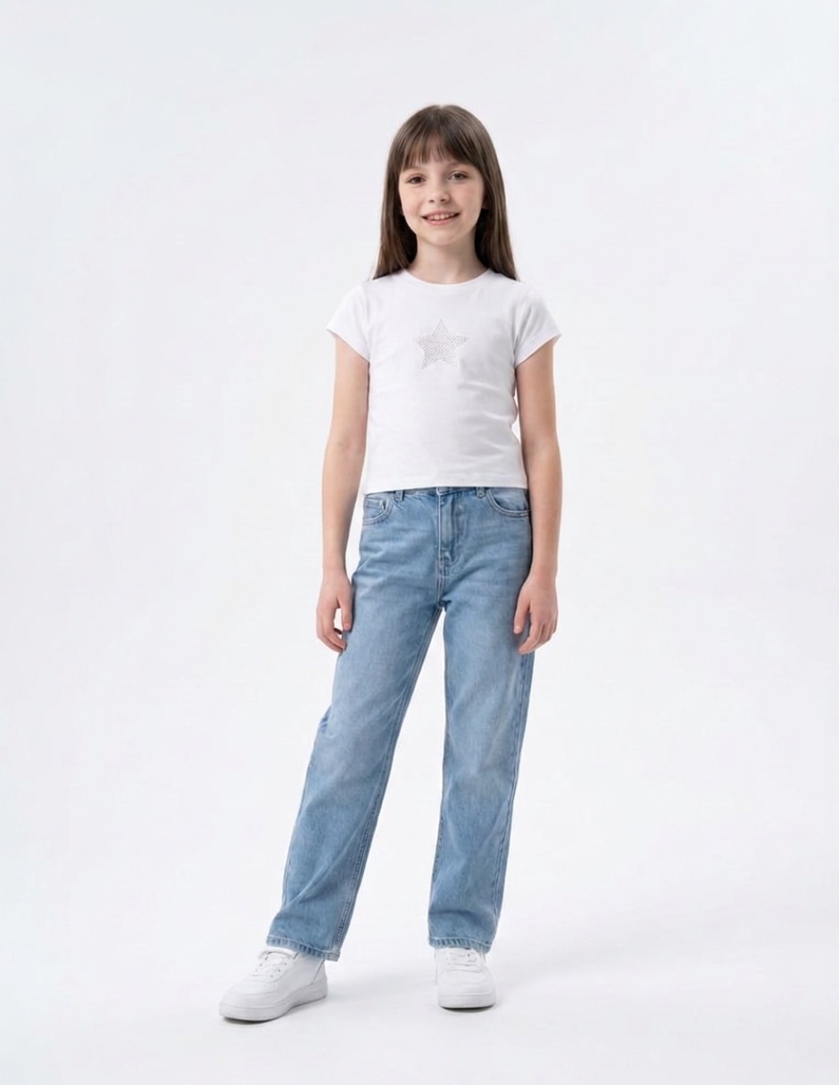 Playera manga corta para niña Playera manga corta para niña