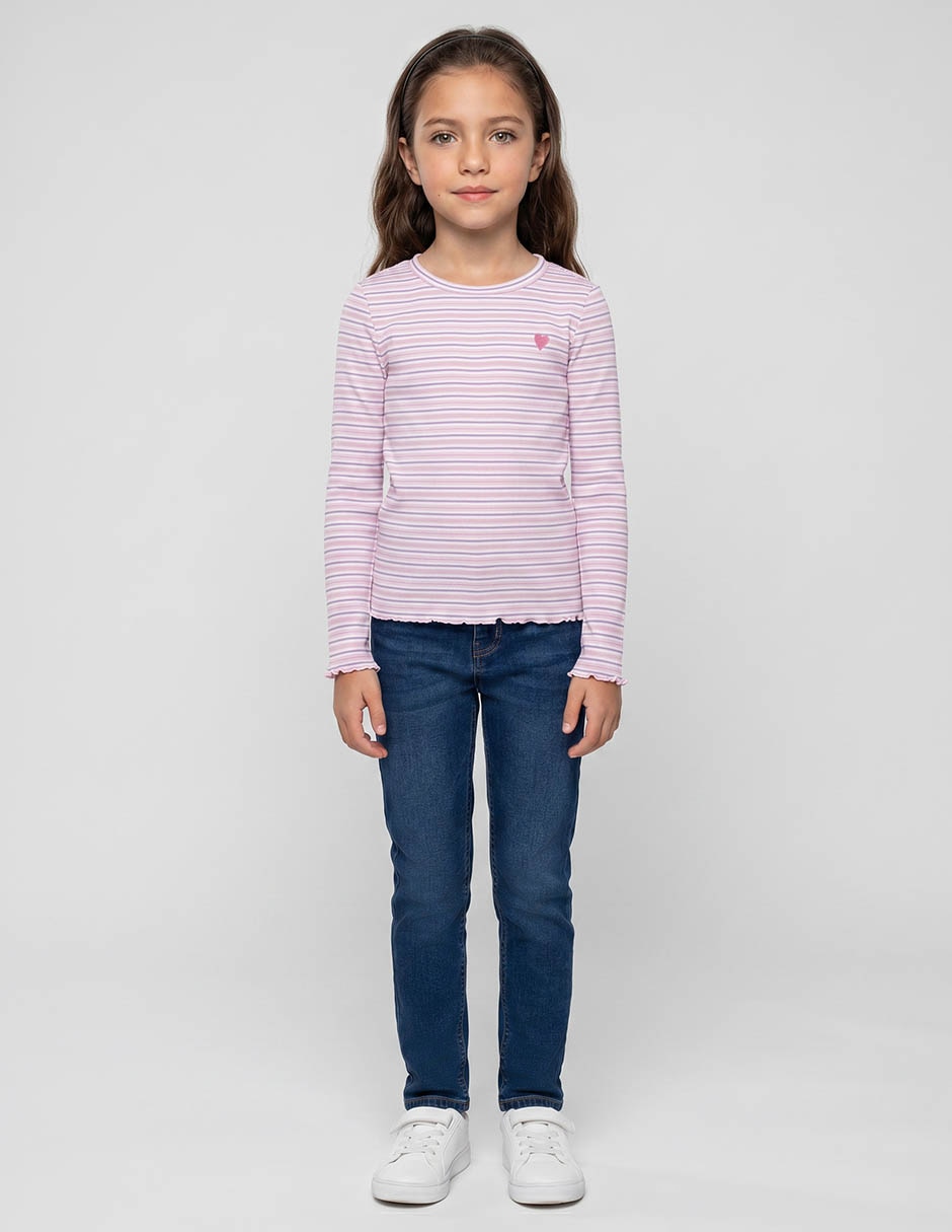 Playera manga larga para niña Playera manga larga para niña