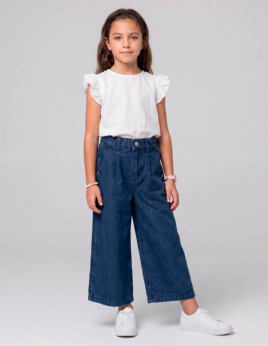 Jeans amplio para niña Jeans amplio para niña