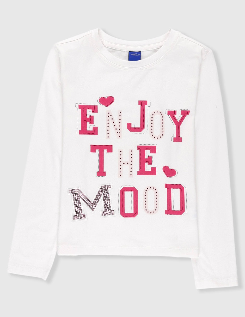 Playera manga 3/4 para niña 3