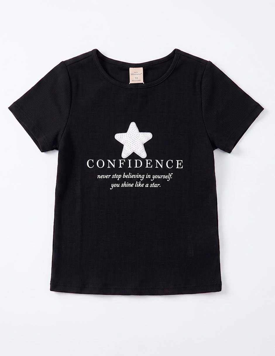 Playera manga corta para niña Playera manga corta para niña