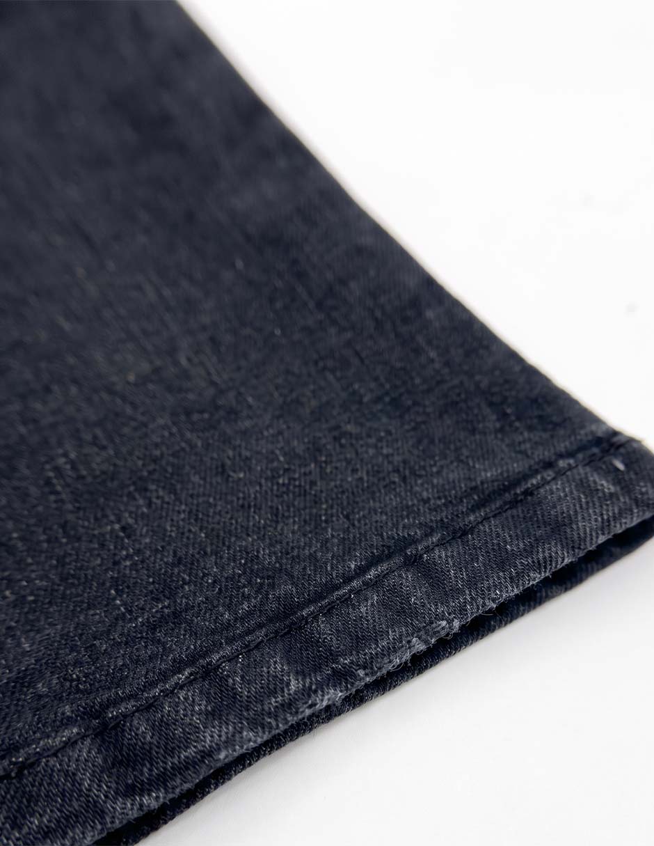 Jeans flare lavado obscuro para niña 4