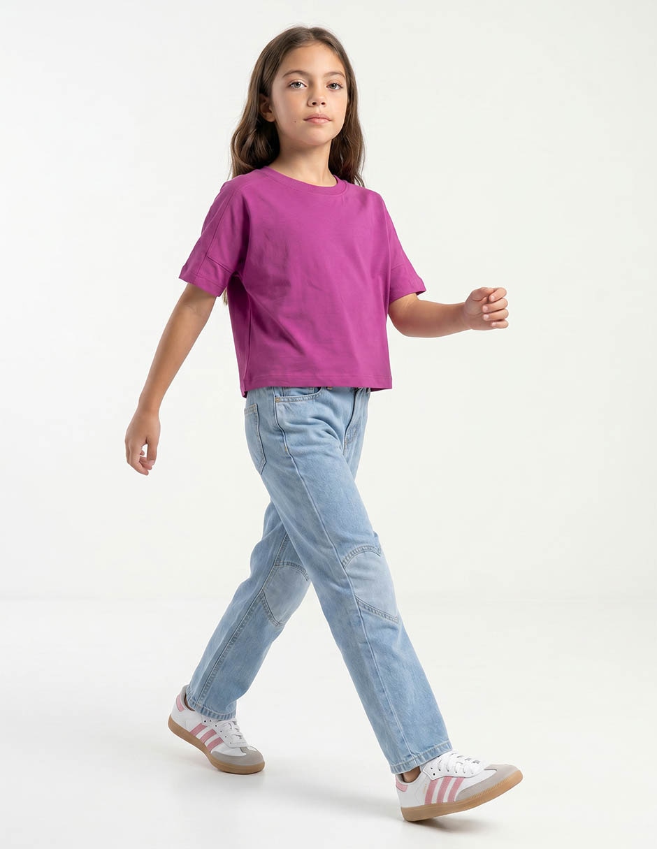 Playera manga corta para niña Playera manga corta para niña