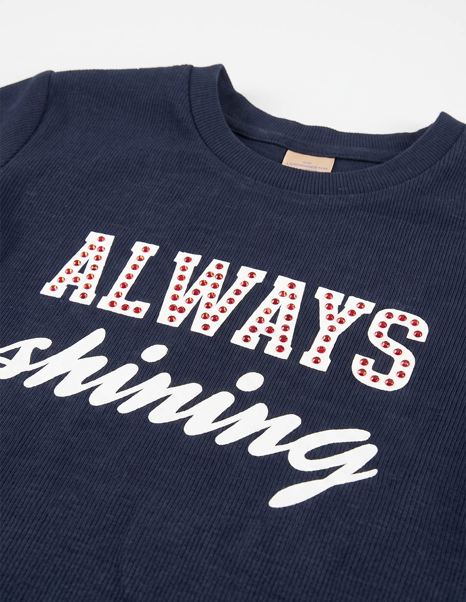 Playera manga corta para niña 4