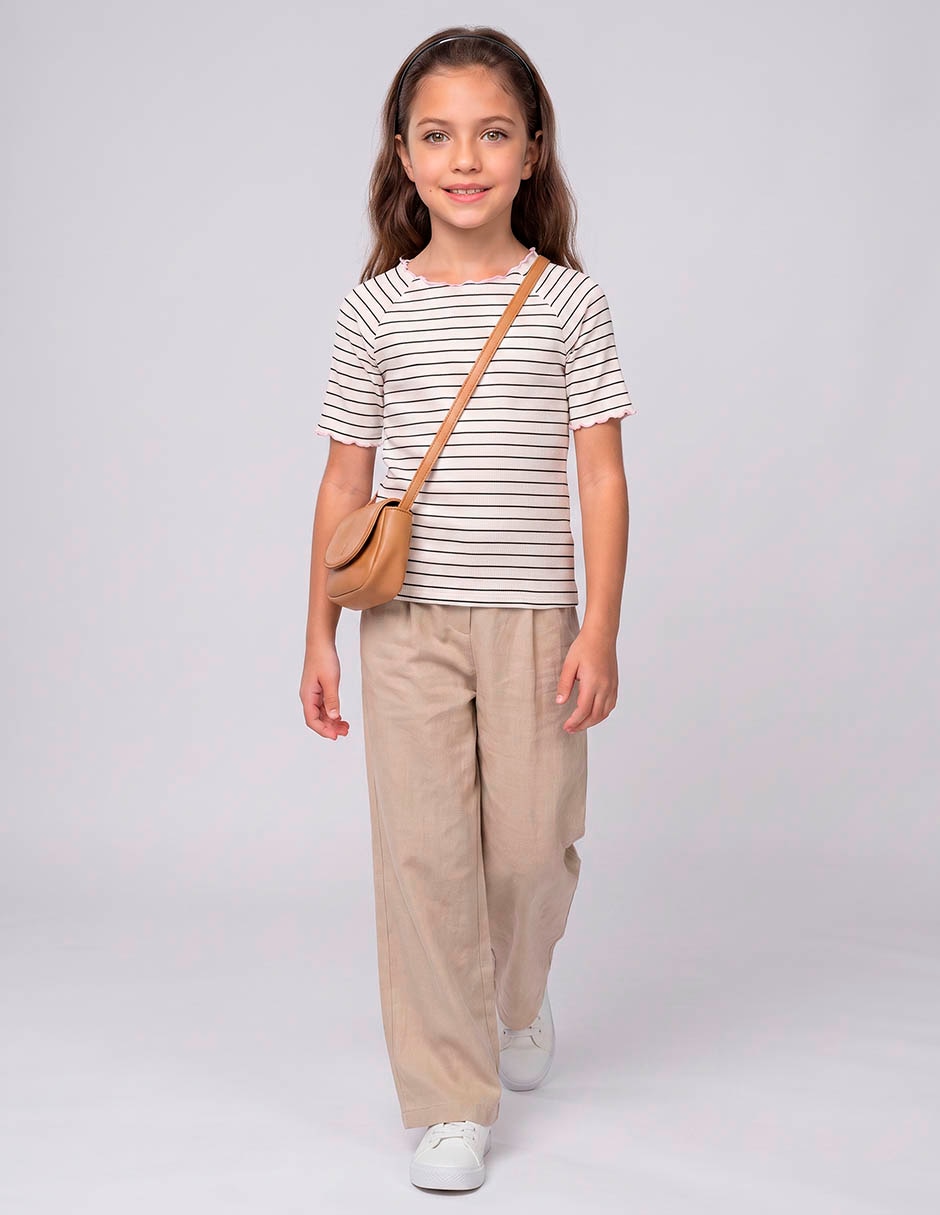 Playera manga corta para niña Playera manga corta para niña