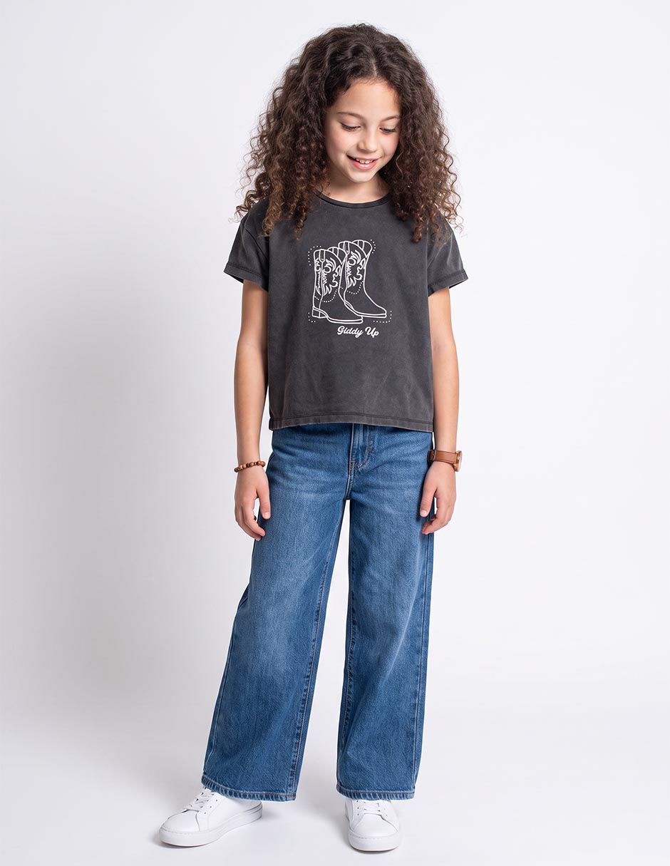 Playera manga corta para niña Playera manga corta para niña