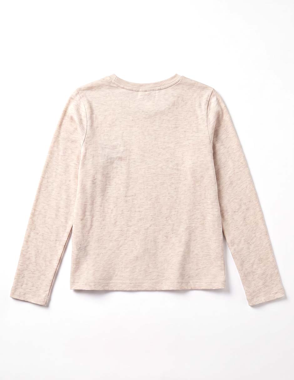 Playera manga larga para niña