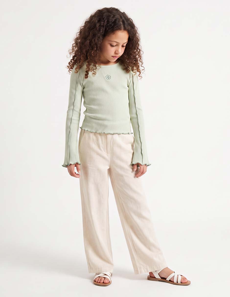 Playera manga larga para niña Playera manga larga para niña