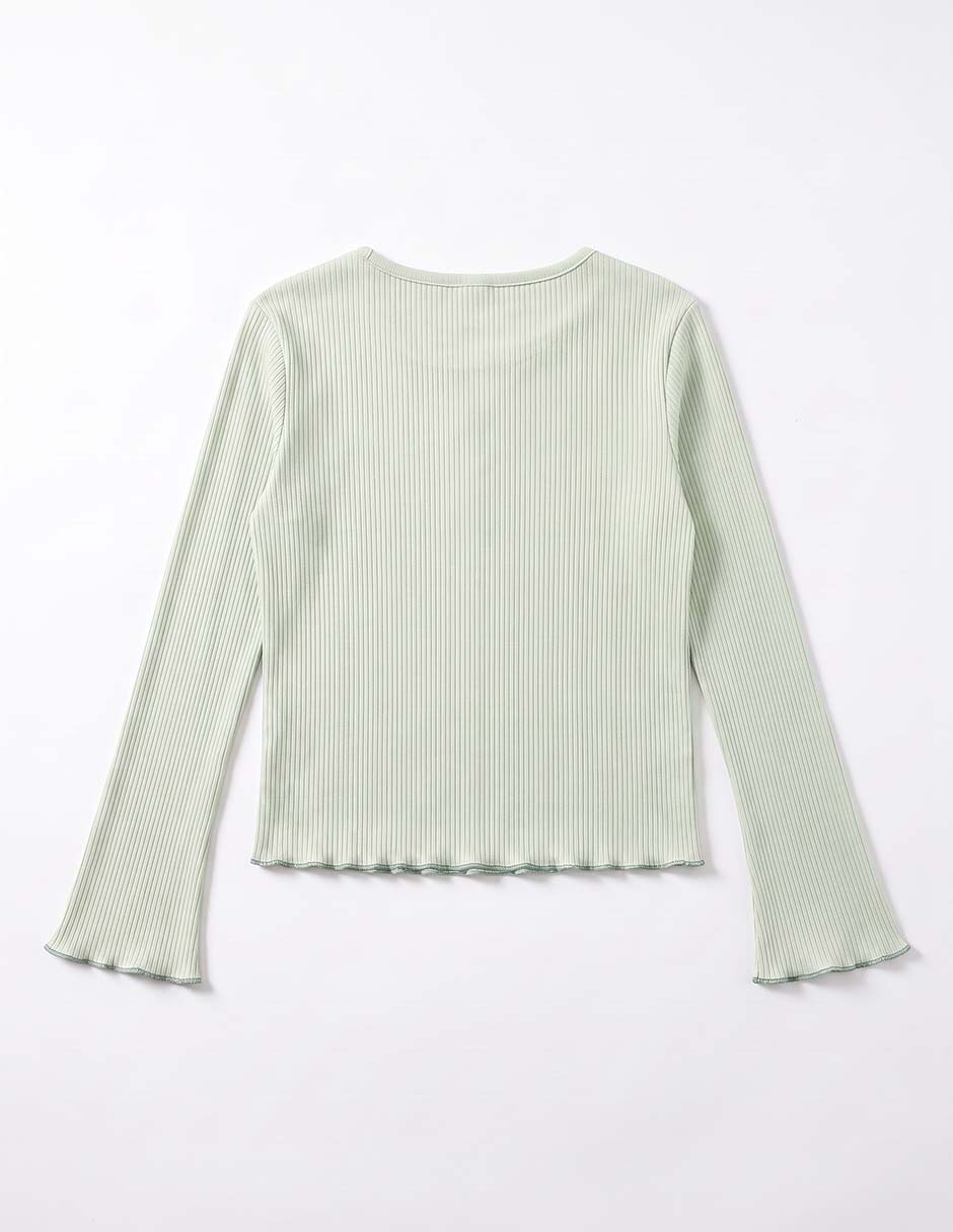 Playera manga larga para niña