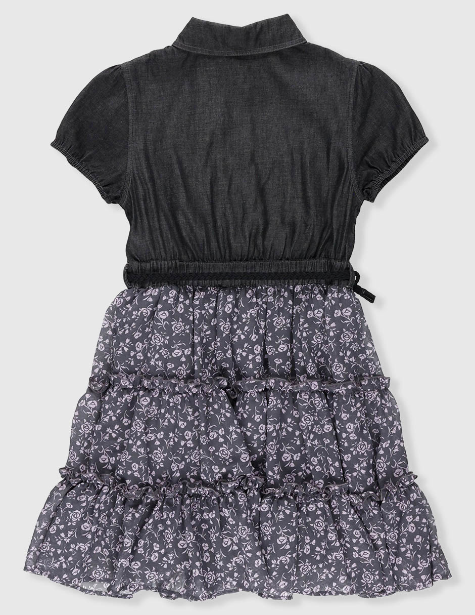 Vestido manga corta para niña 2