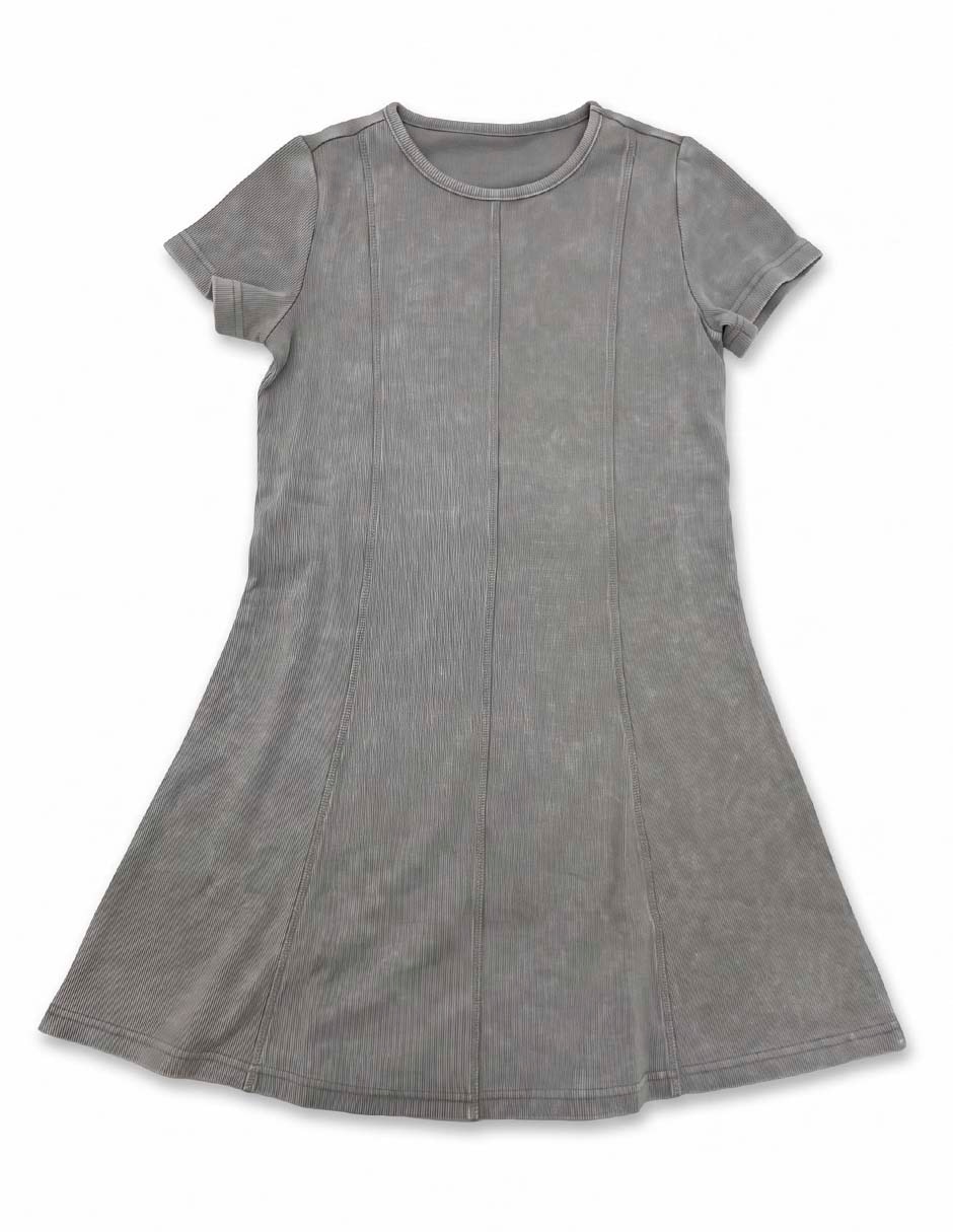 Vestido manga corta para niña