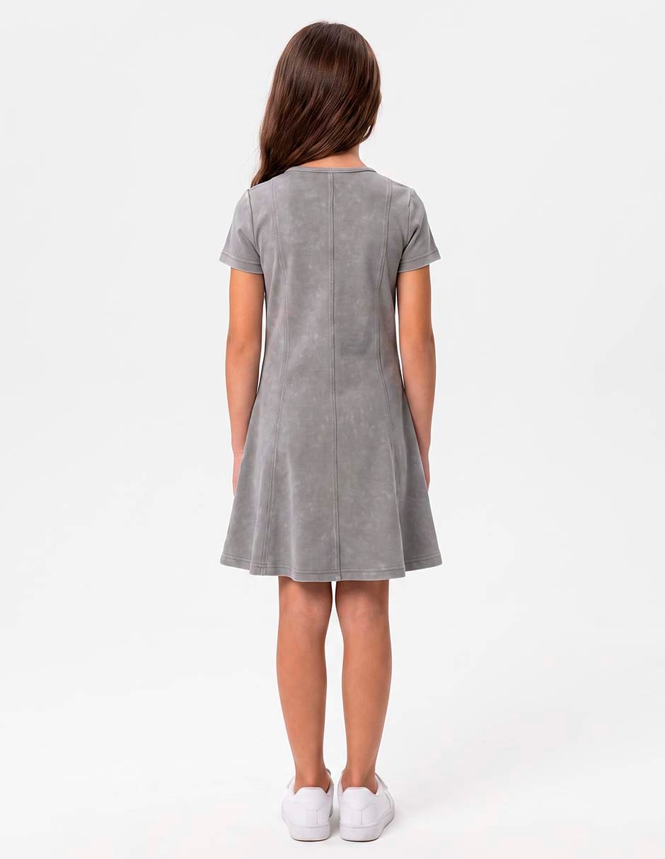 Vestido manga corta para niña 6