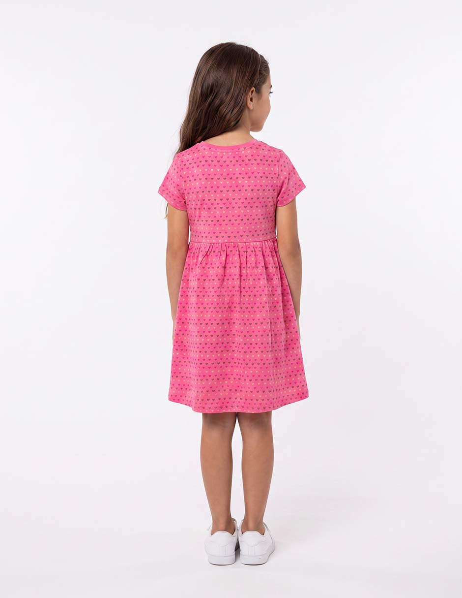 Vestido manga corta para niña 6