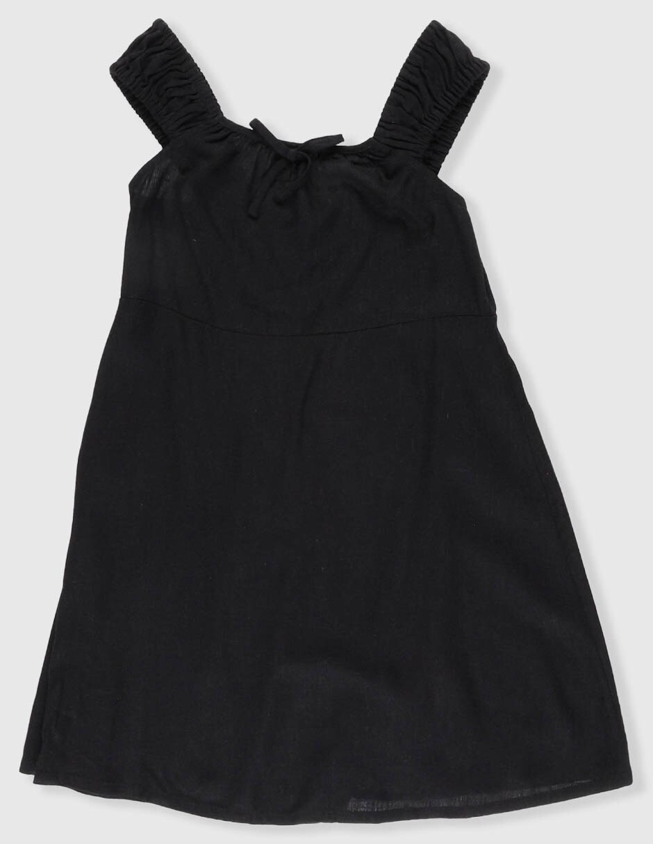 VESTIDO CORTO LISO LINEA "A" WK 2
