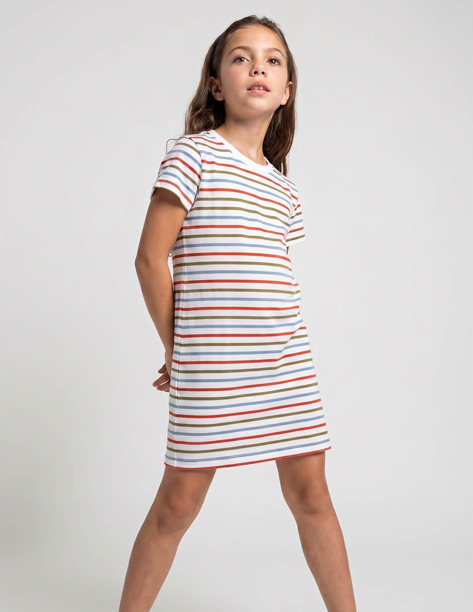 Vestido manga regular para niña Vestido manga regular para niña