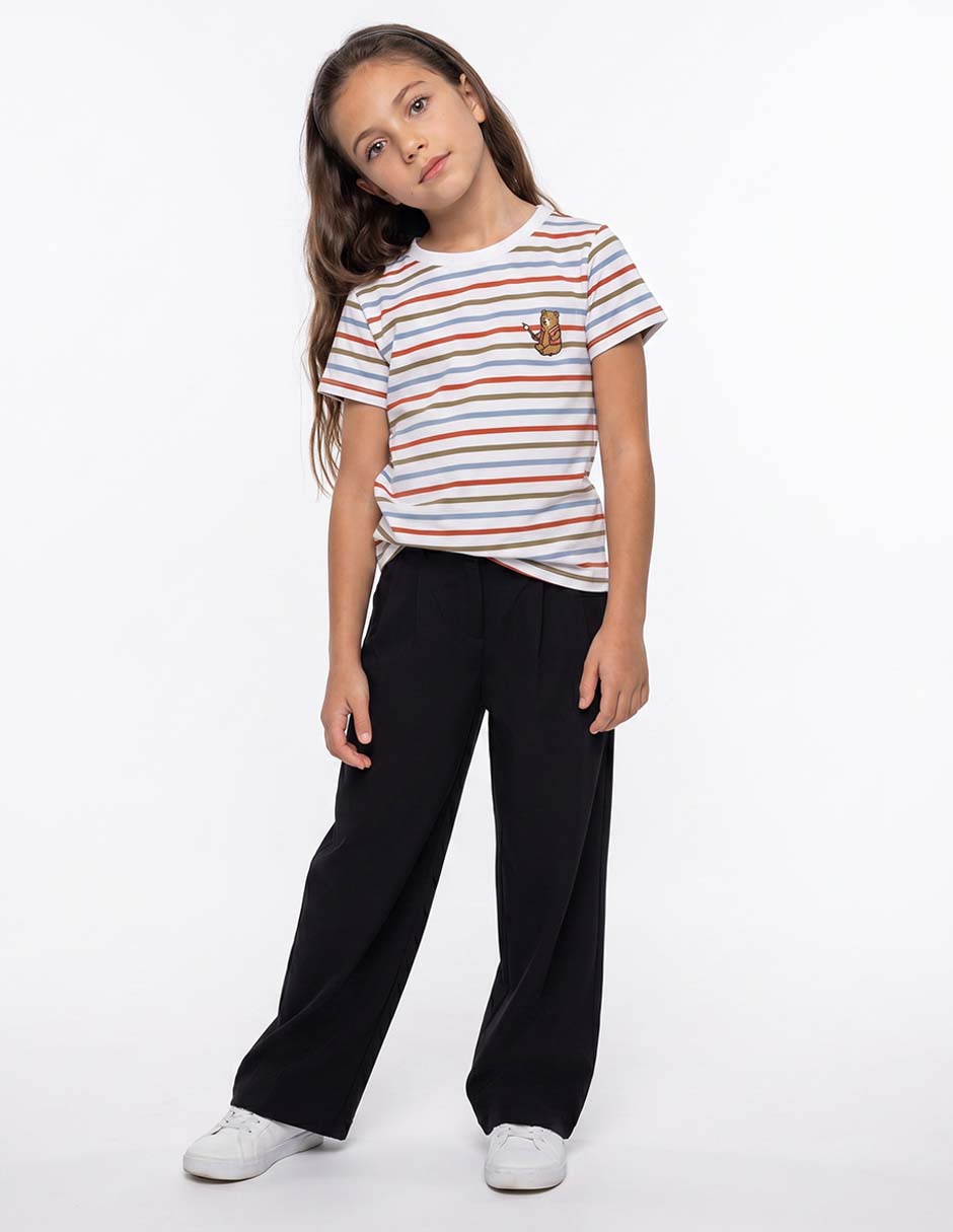 Playera manga corta para niña