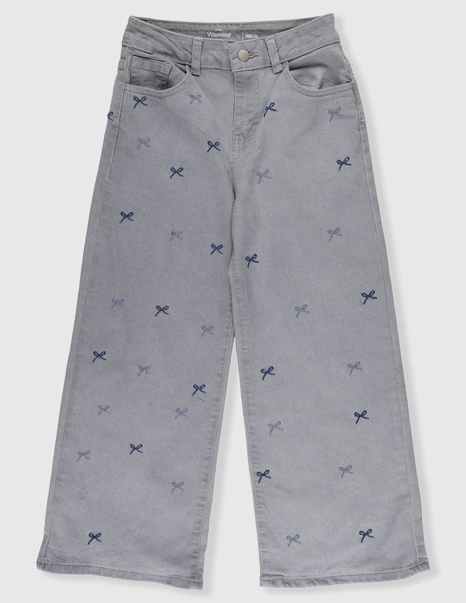 Jeans wide leg para niña 2
