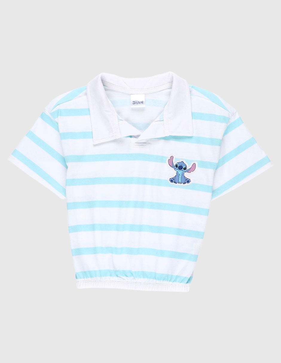 Playera Stitch manga corta para niña Playera Stitch manga corta para niña