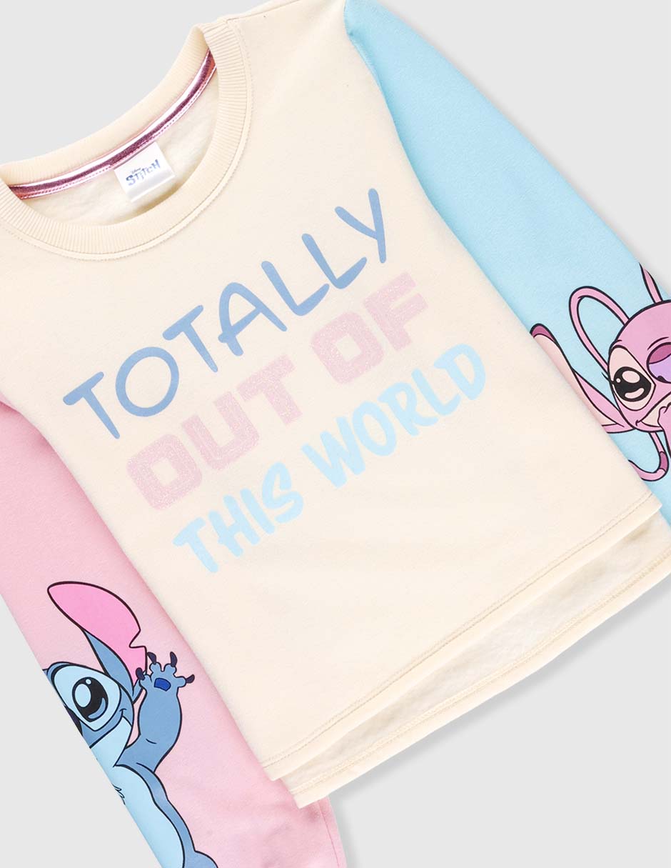 Sudadera Disney Dtr Lilo & Stitch Stitch y ángel para niña