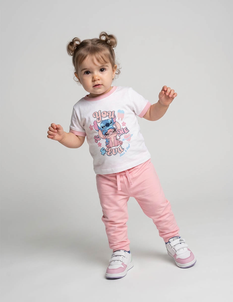 Playera manga corta para niña