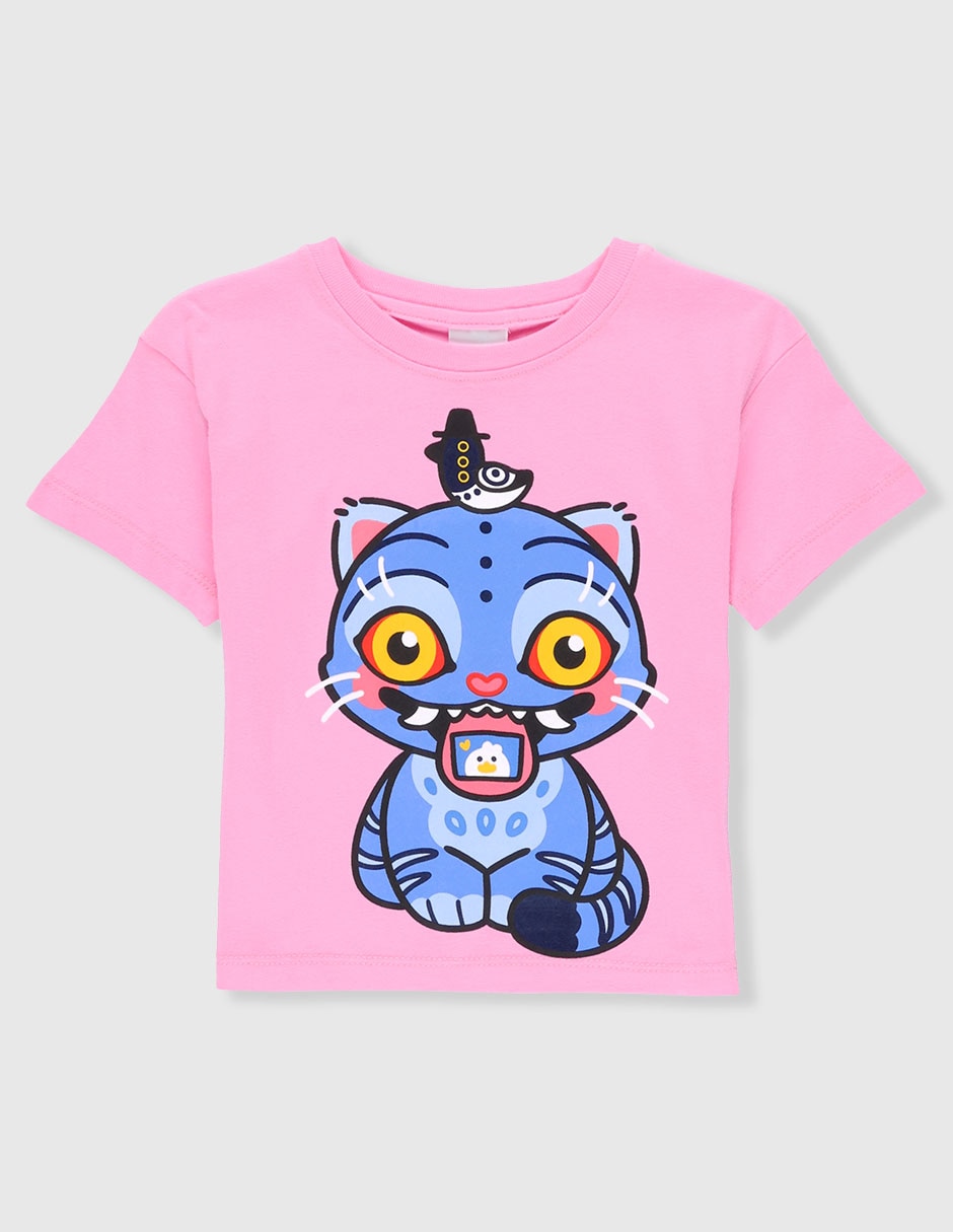 Playera Las Guerreras K-Pop El Gat manga corta para niña Playera Las Guerreras K-Pop El Gat manga corta para niña