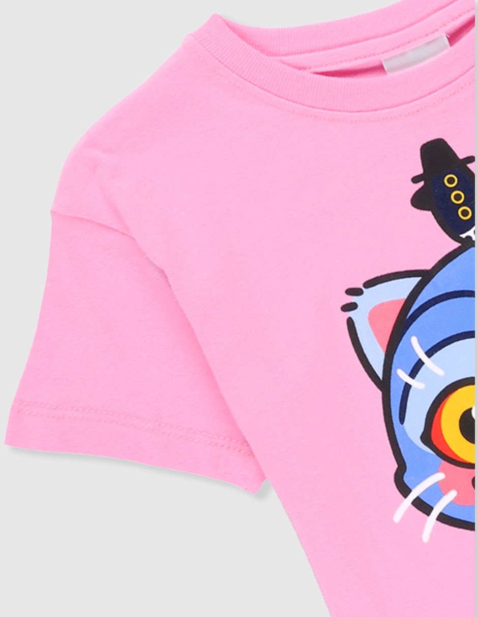 Playera Las Guerreras K-Pop El Gat manga corta para niña 3
