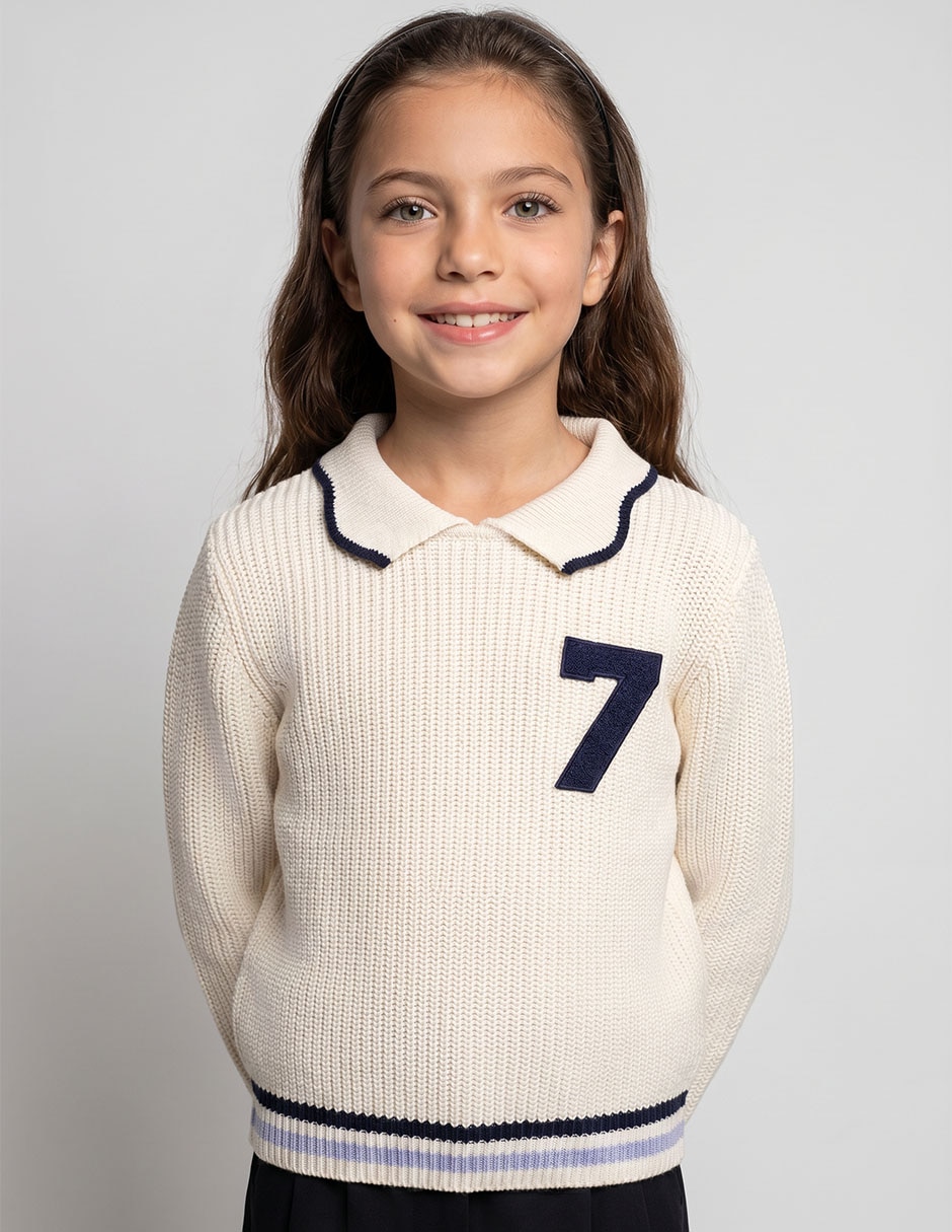 Suéter tejido para niña Suéter tejido para niña