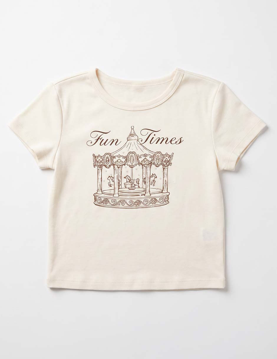 Playera manga corta para niña 4