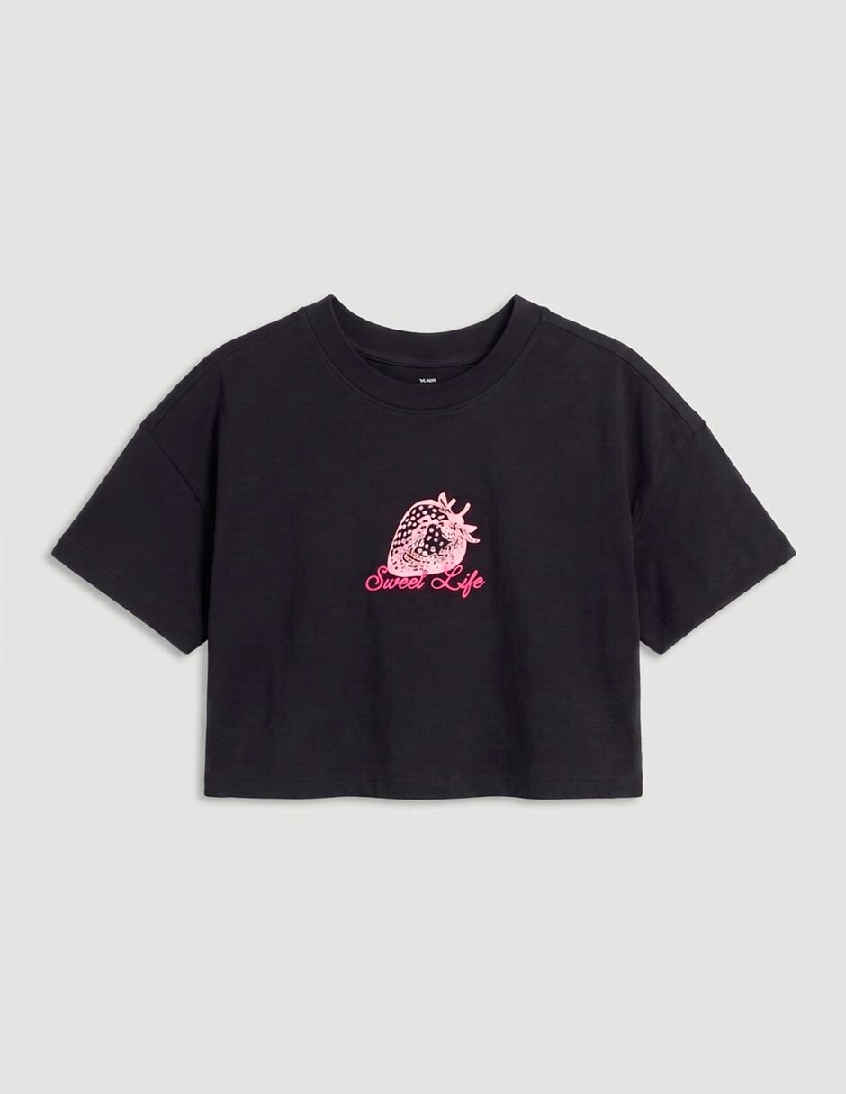 Playera manga al codo para niña 3
