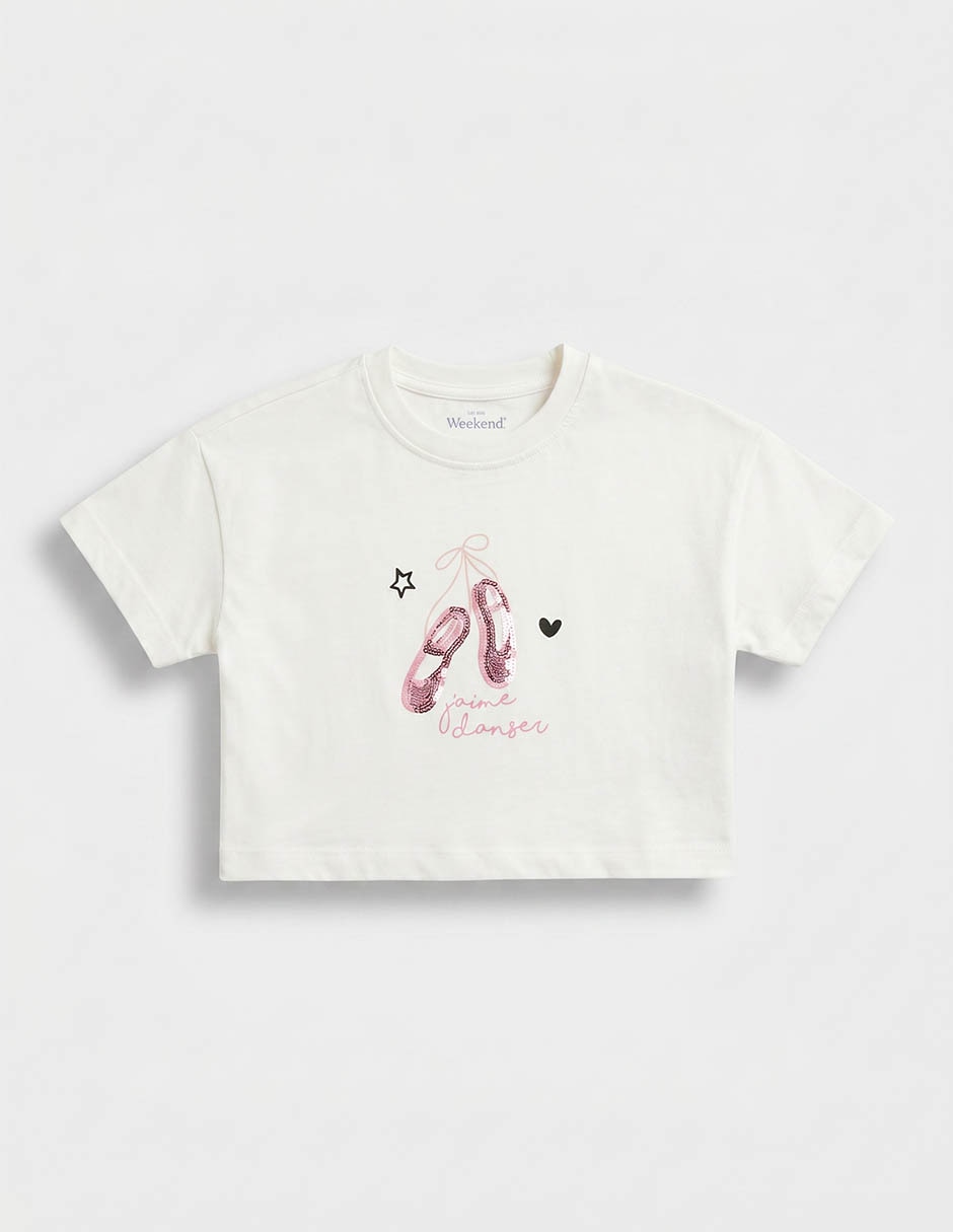 Playera manga corta para niña 2