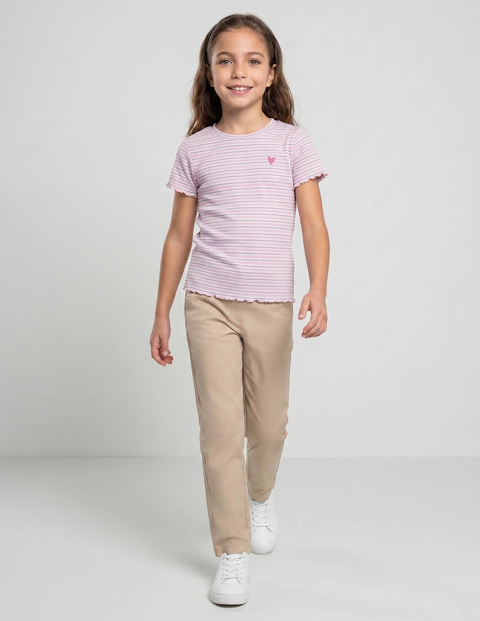 Playera manga corta para niña Playera manga corta para niña