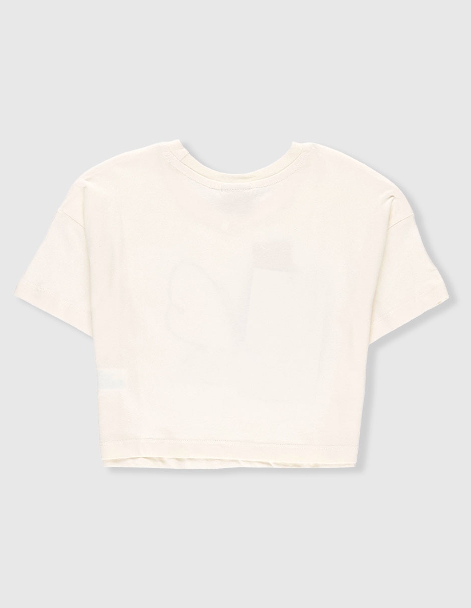Playera manga corta para niña