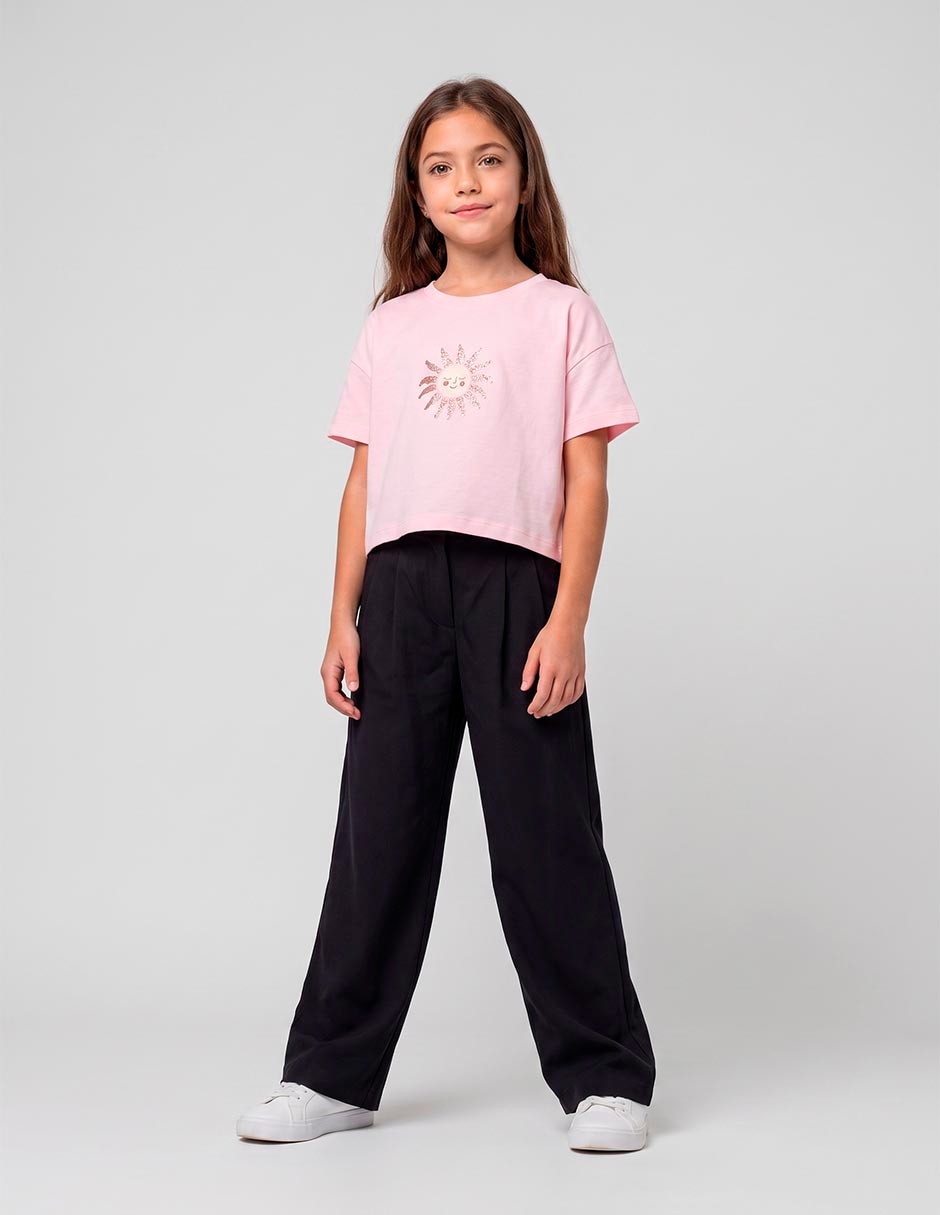 Playera manga corta para niña Playera manga corta para niña