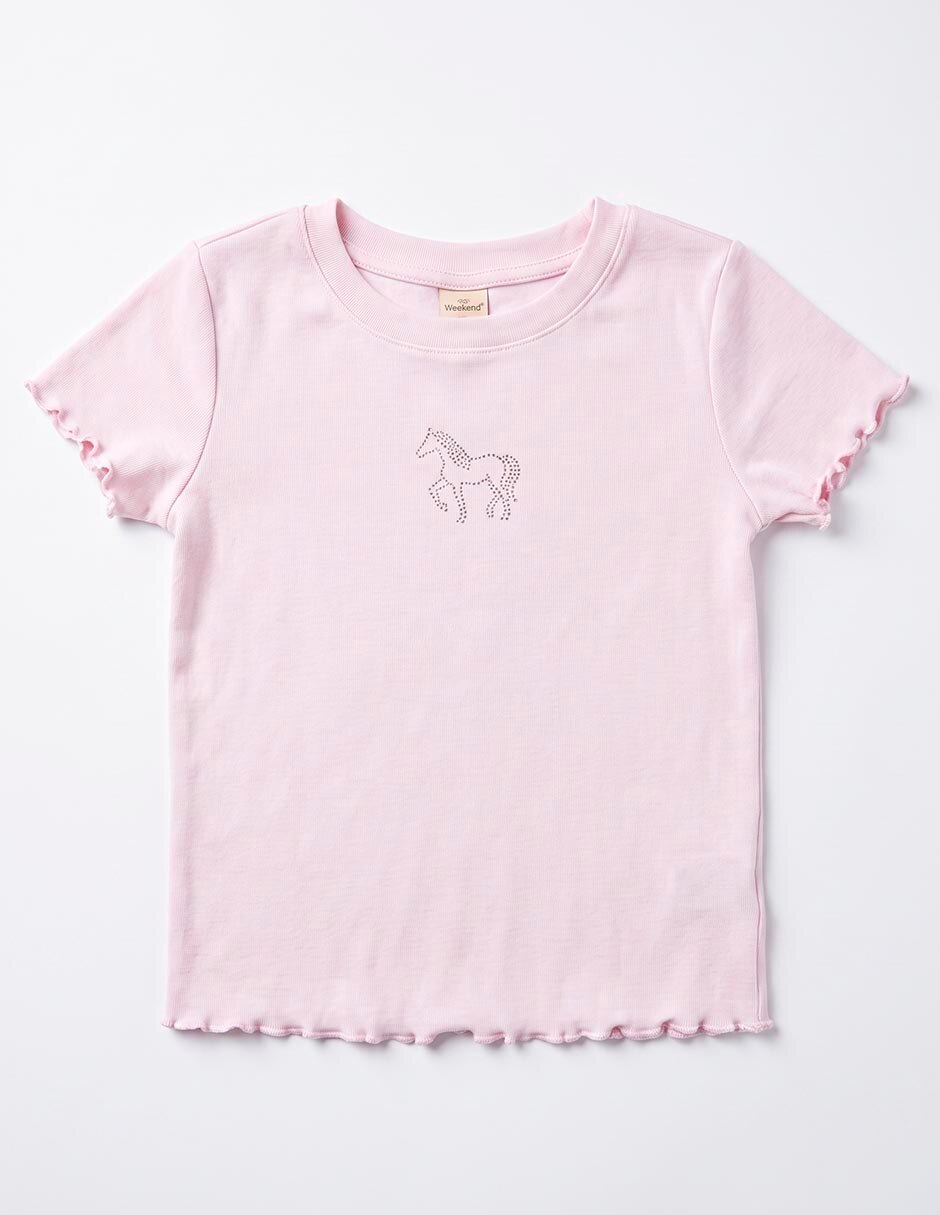 Playera manga corta para niña 4