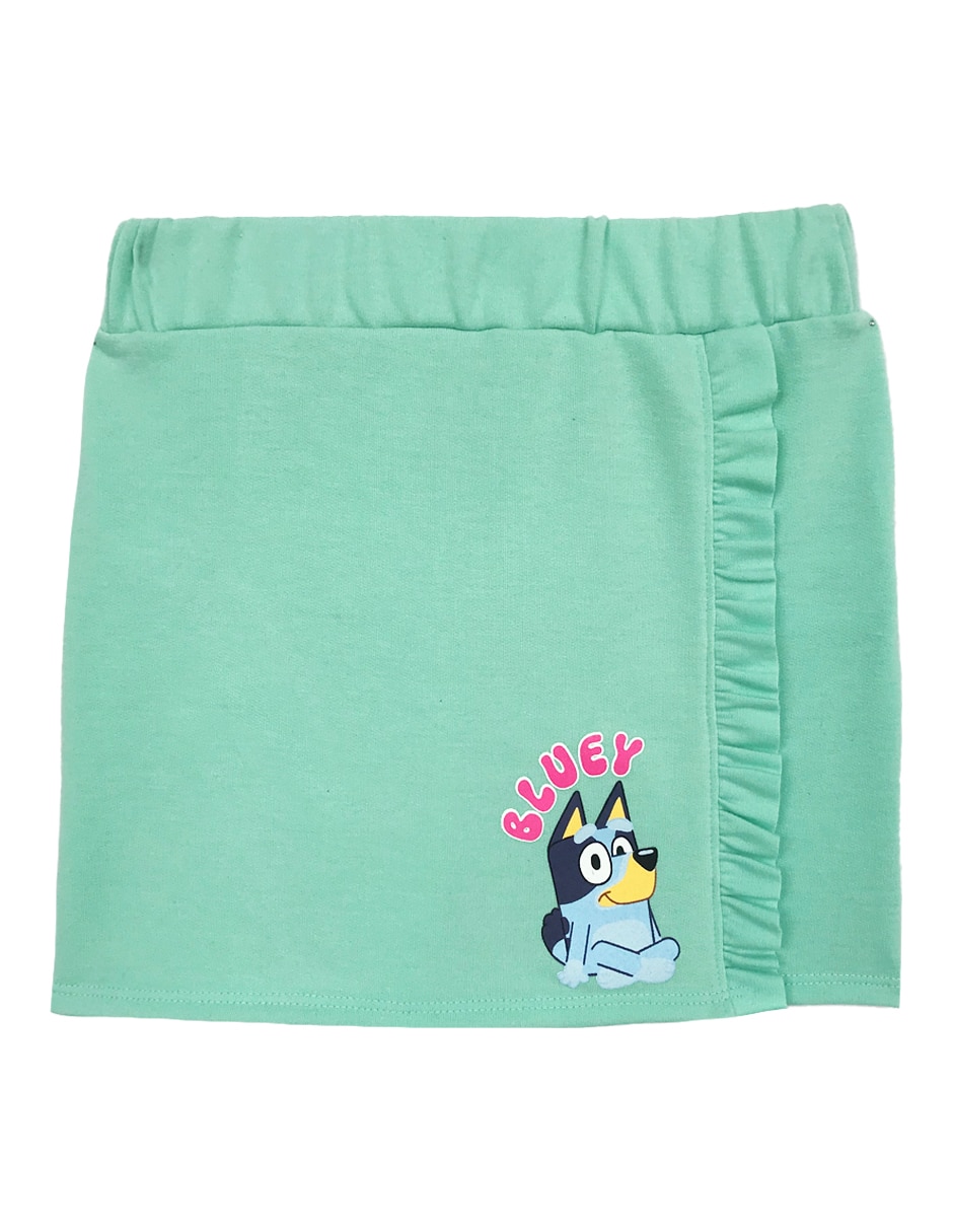 Falda short Bluey de algodón para niña Falda short Bluey de algodón para niña