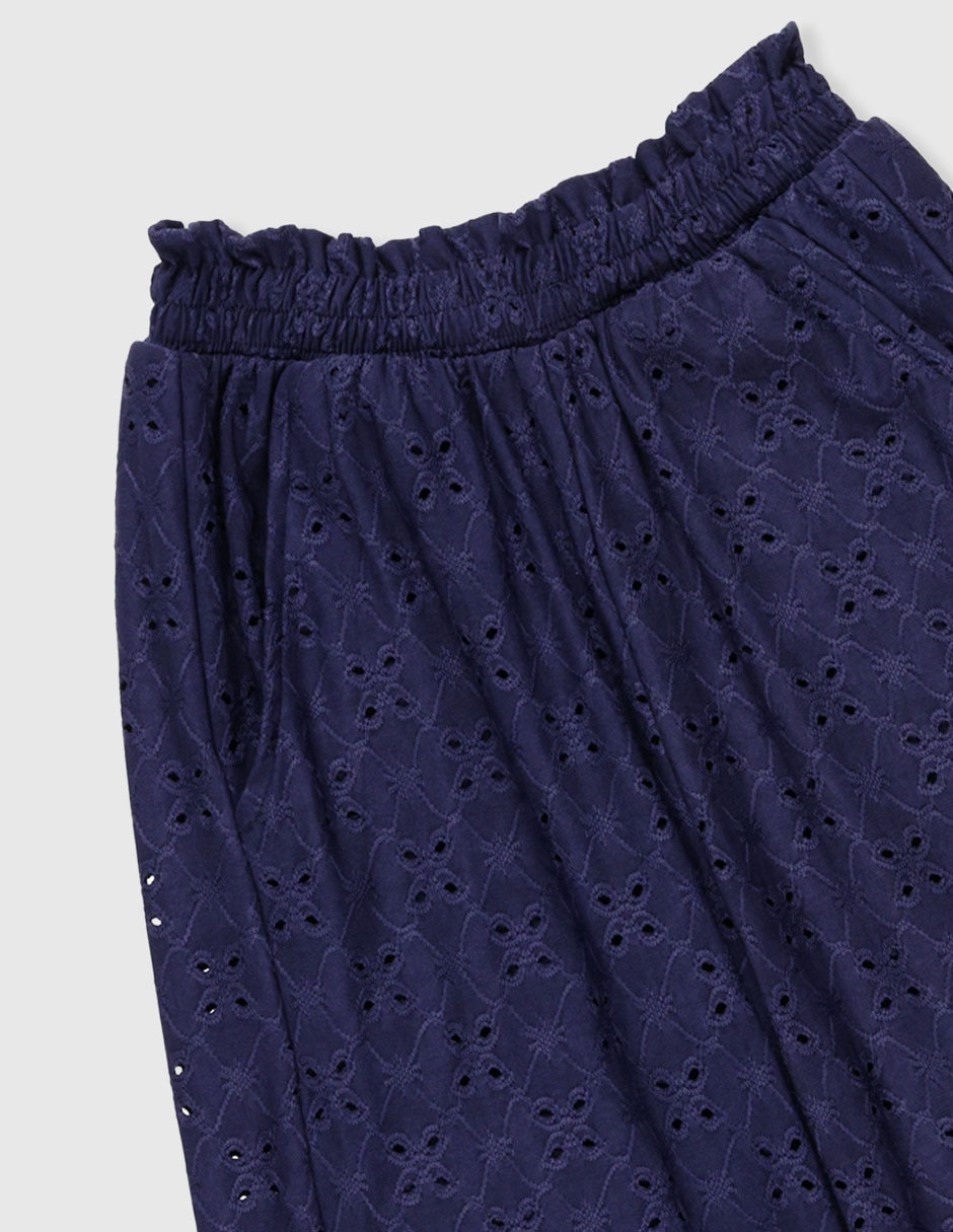 Pantalón coulotte para niña